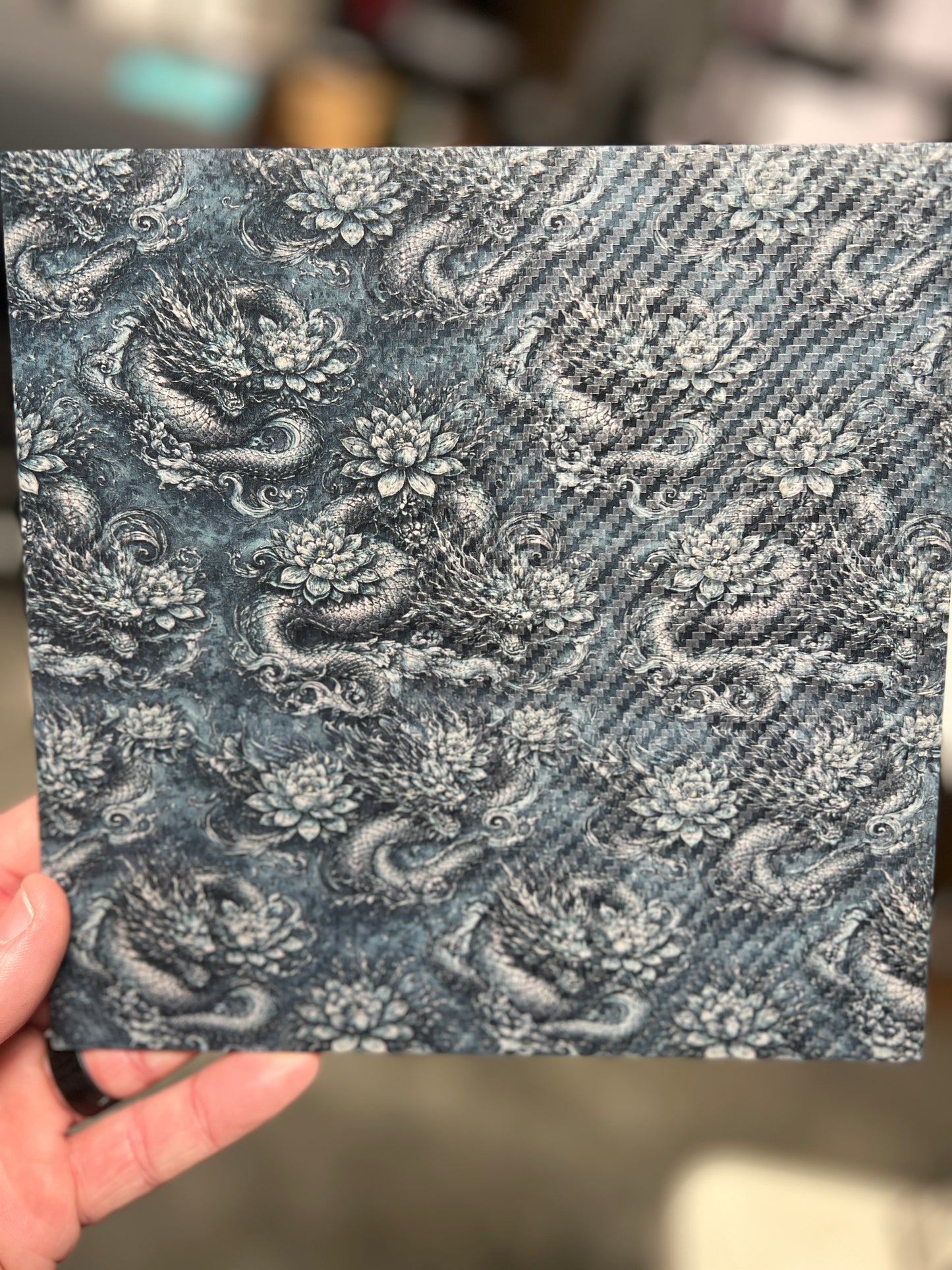 Carbon Gray Dungeons and Dragons 8x8