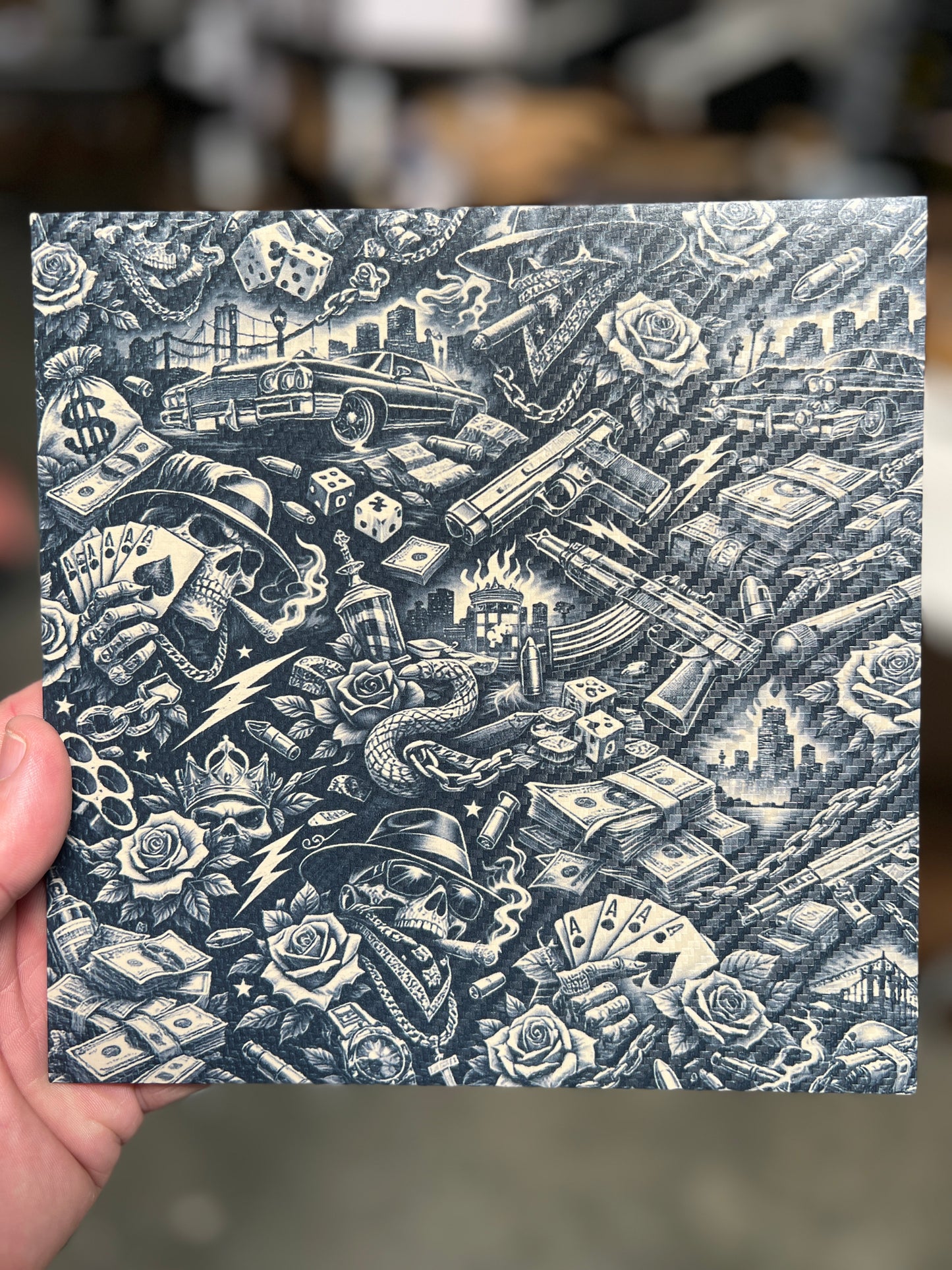 Tan Gambler Carbon Fiber 8x8