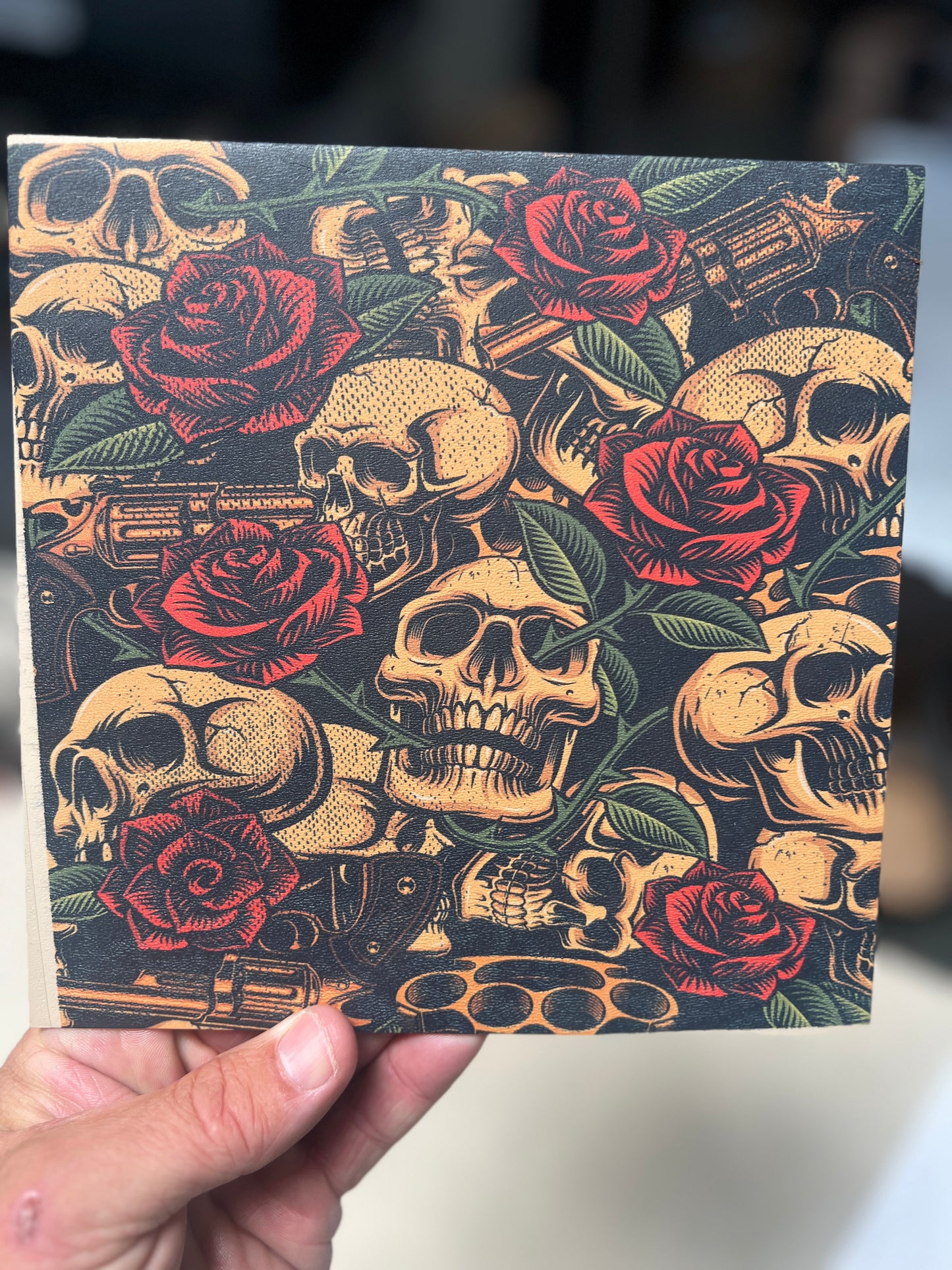 Guns and Roses 8x8 (misaligned paper)