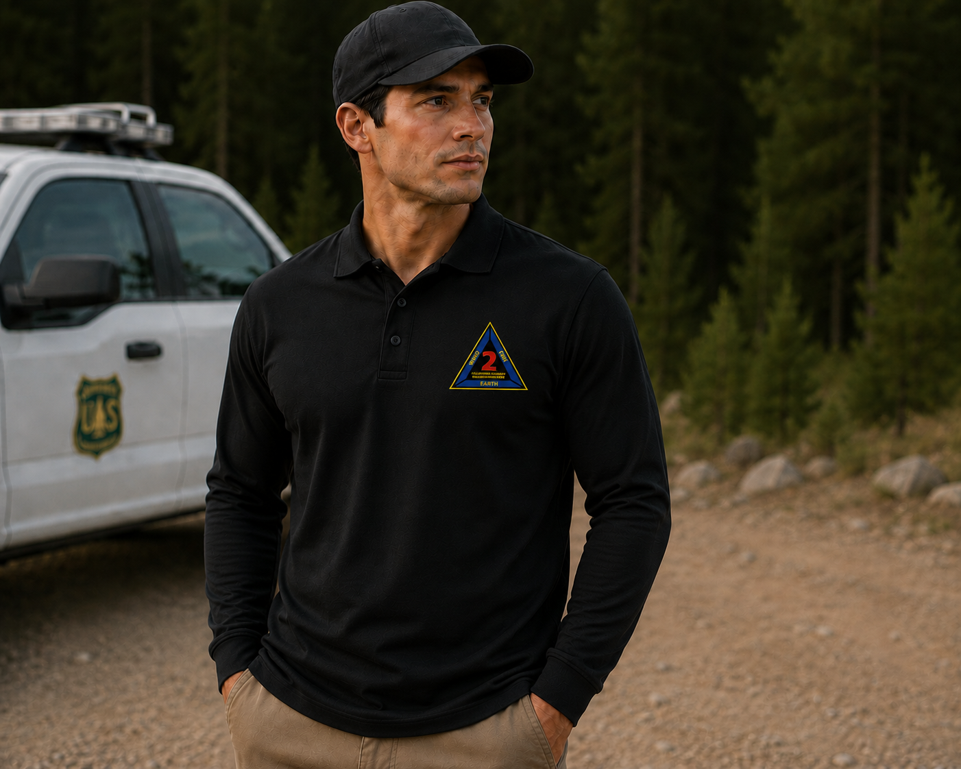 Incident Management Team 2 Men's Embroidered Tactical Polo LONG SLEEVE CS410LS