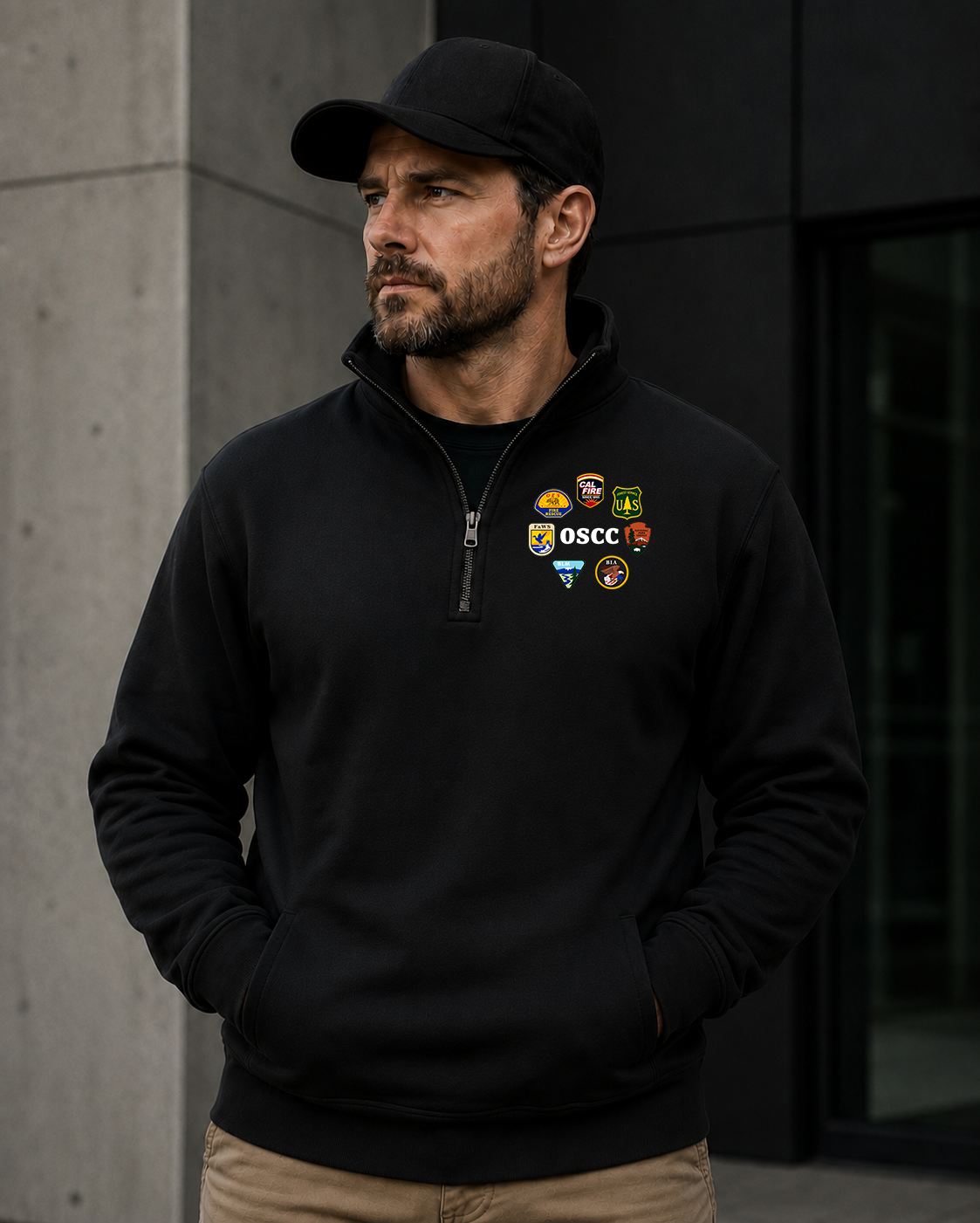 South Ops 1/4 Zip Pullover Sweatshirt PC78Q