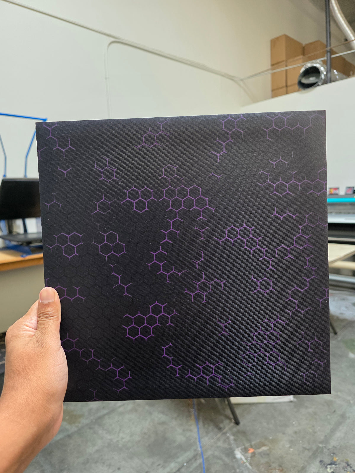 Purple Hex (Slightly faded on edges)