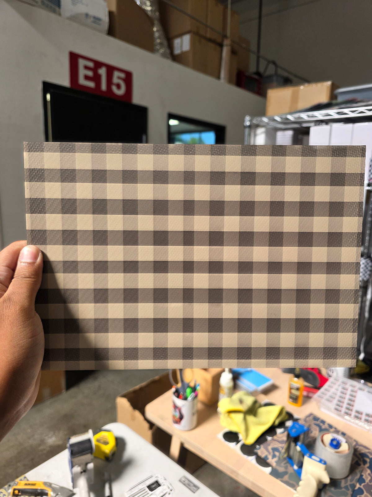 Tan Plaid (Overpressed)