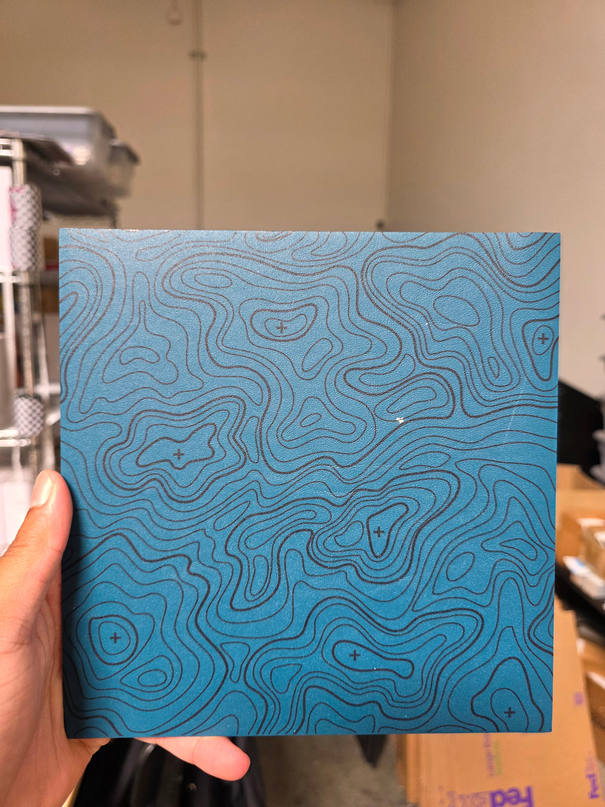Jade Topo (debris in print)