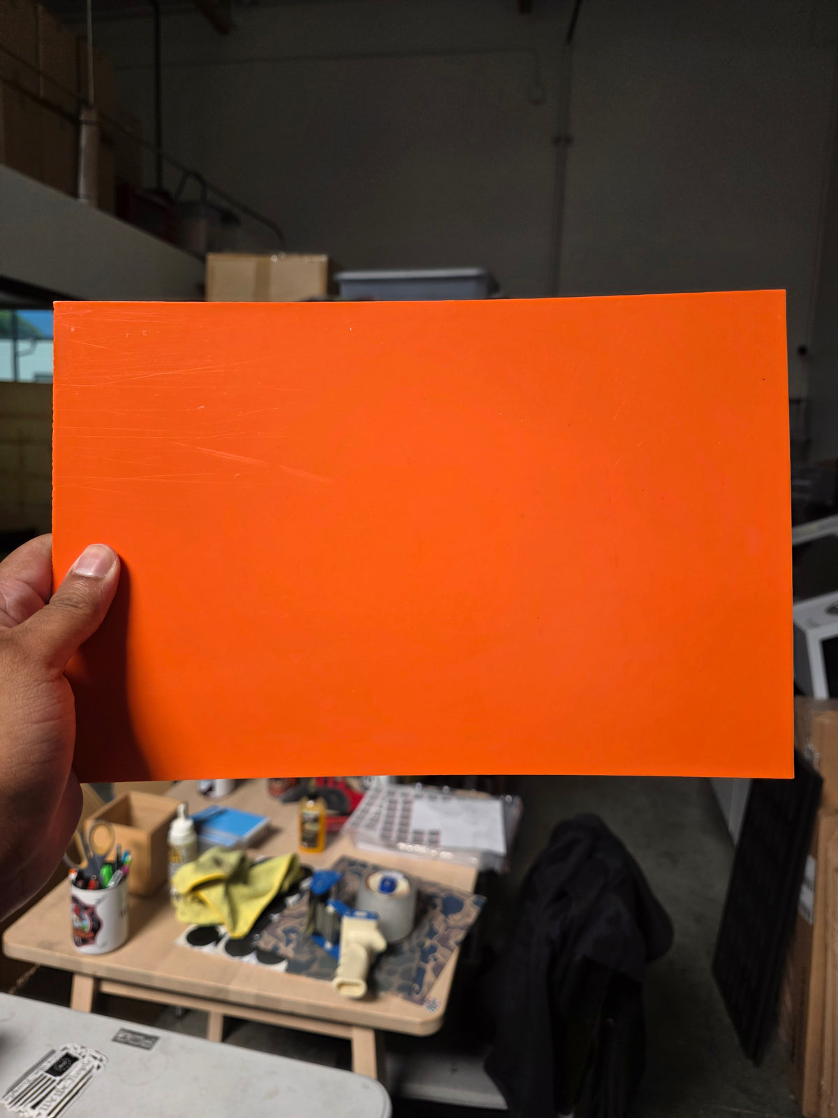 Black on Orange (Over pressed)