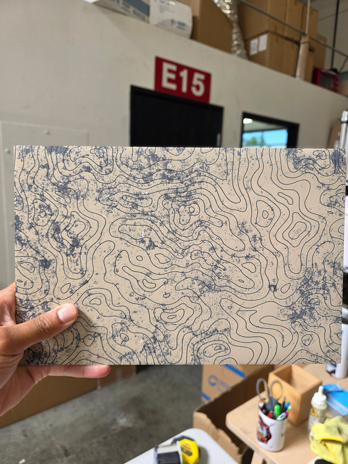 Grunge topo (has kydex debris in print)