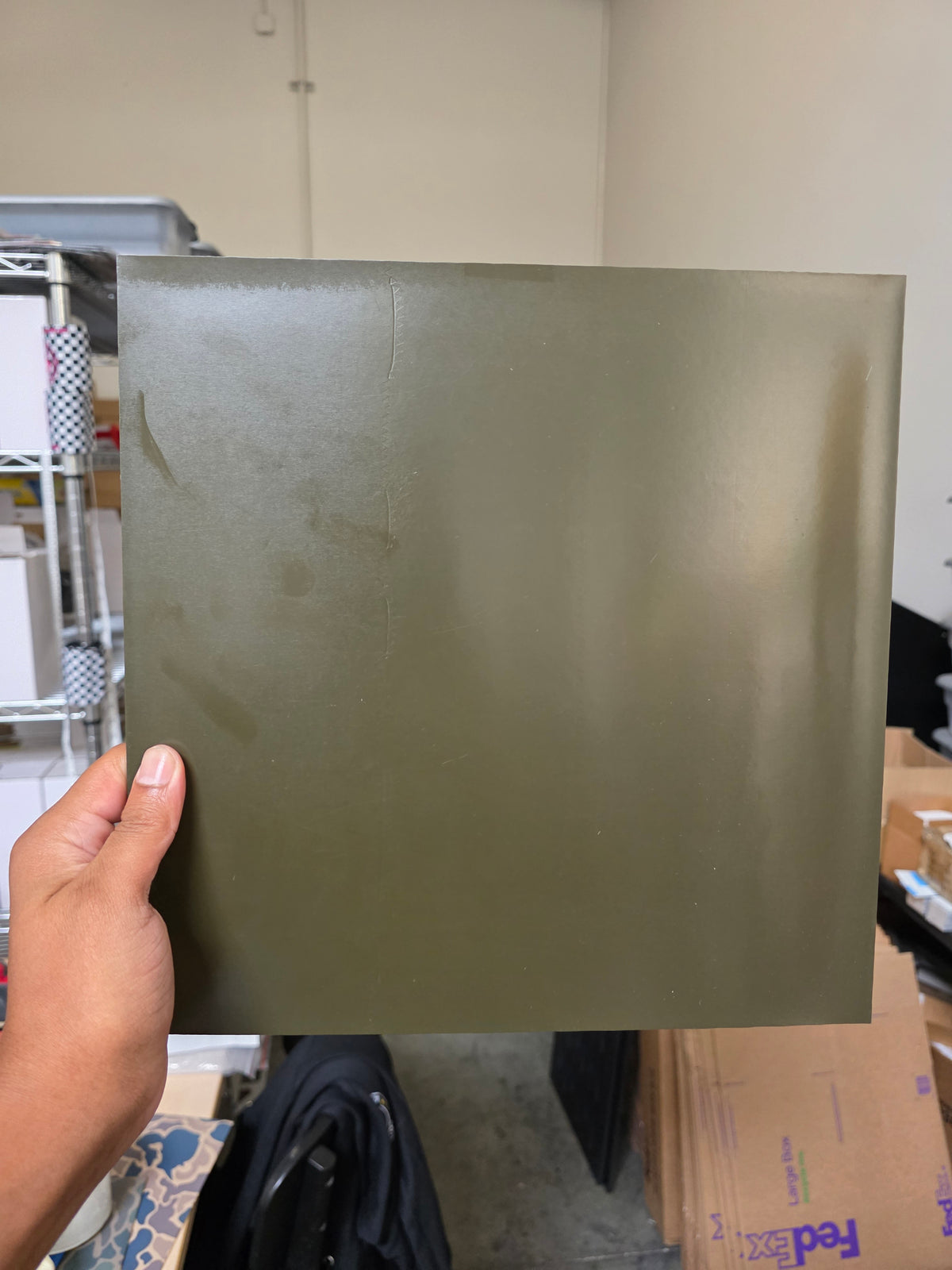 Black over OD Green (small marks on front)