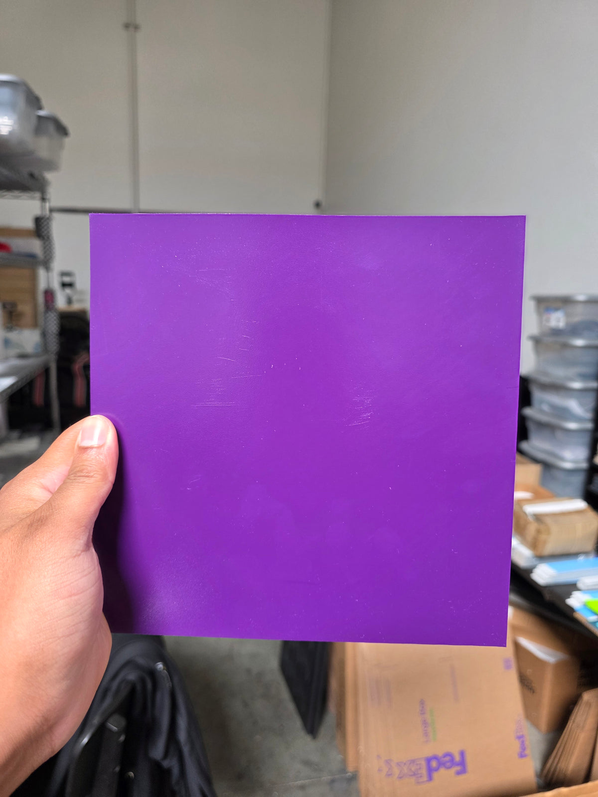 Black on Purple (Over pressed some slightly warped)