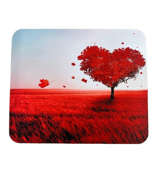 Heart tree mouse pad