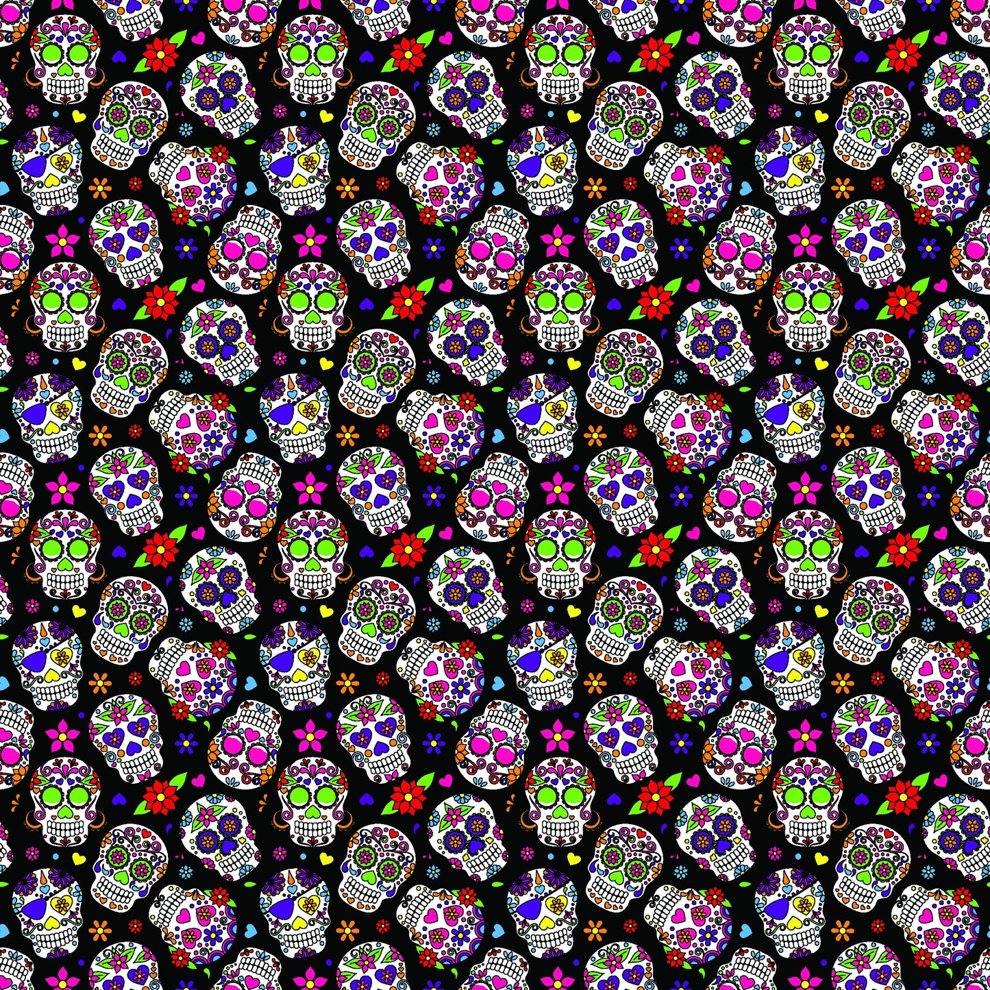 Colored Sugar Skulls