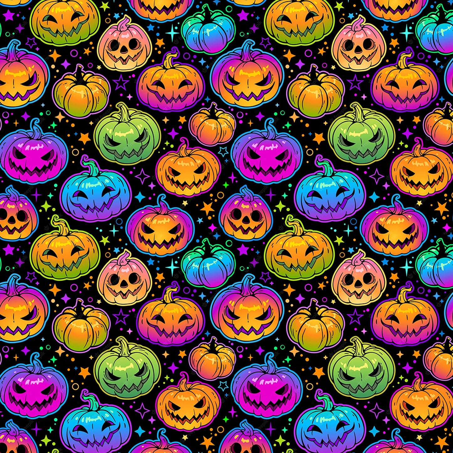 Neon Pumpkins
