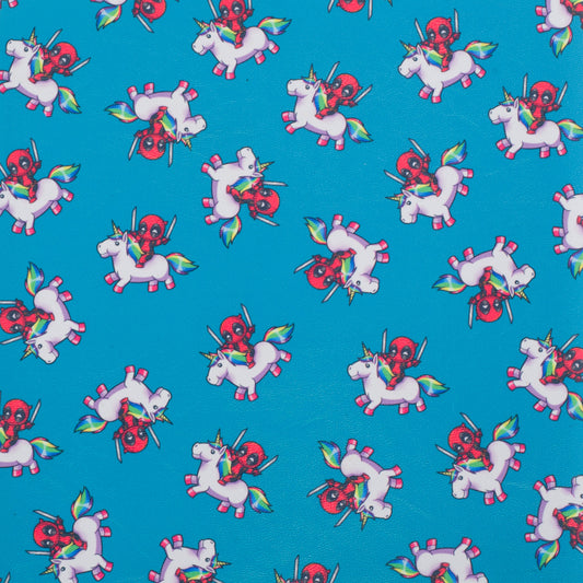 Deadpool on Unicorn specialty print