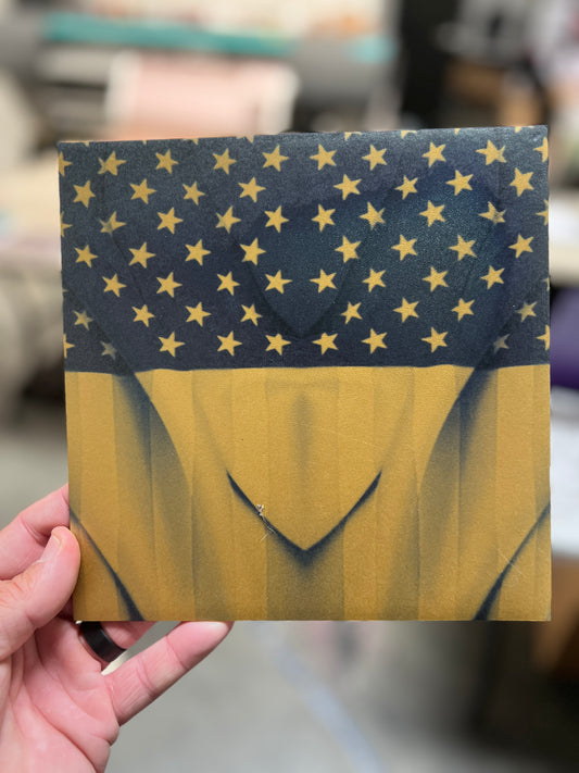 Metallic Flag 8x8 (some slight fading)