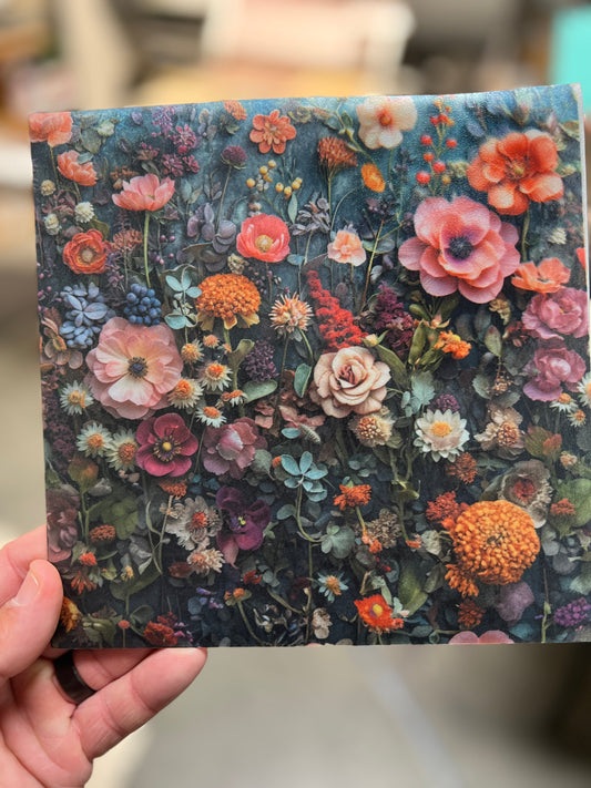 Metallic Garden 8x8 (some slight fading)