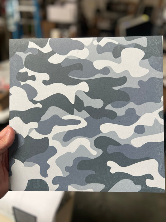 White Camo 12x12 (slight fading around edges)