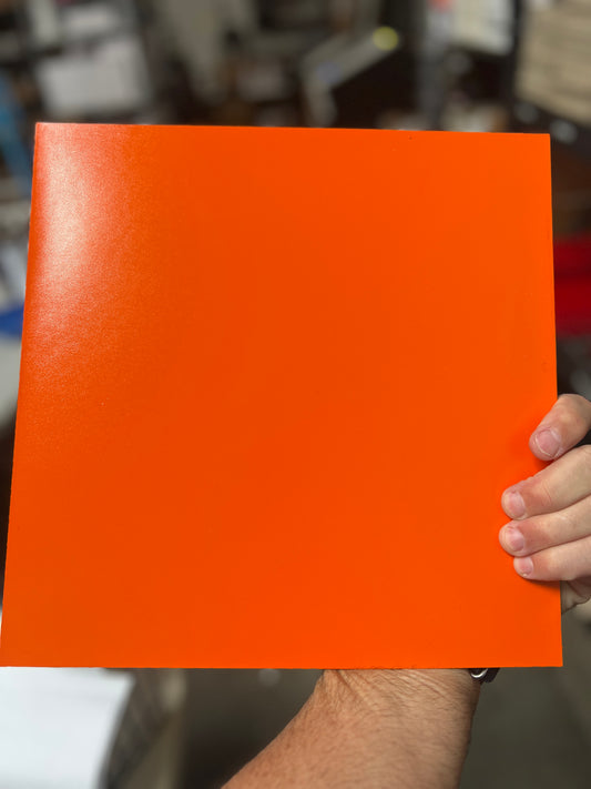 Double sided orange 12x12
