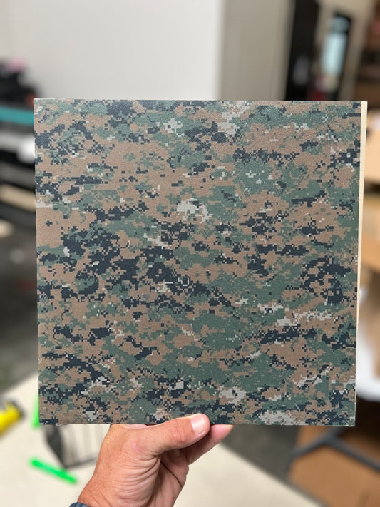 Digital Camo 12x12 (misaligned on one side)