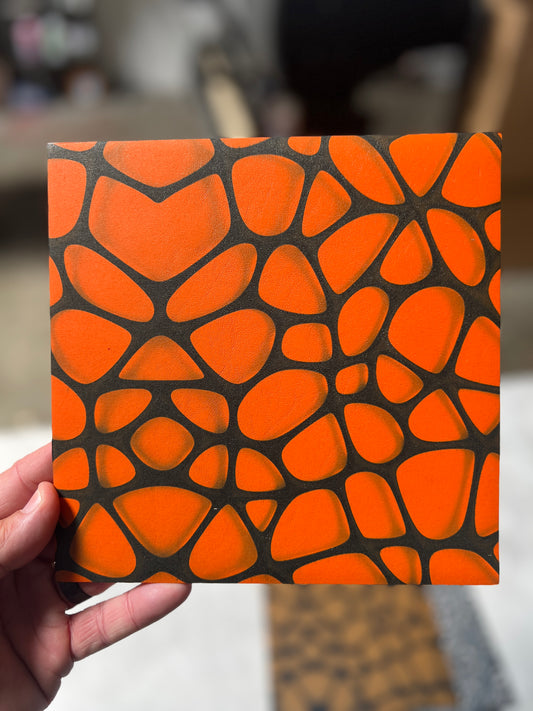 Orange Biohazard 8x8
