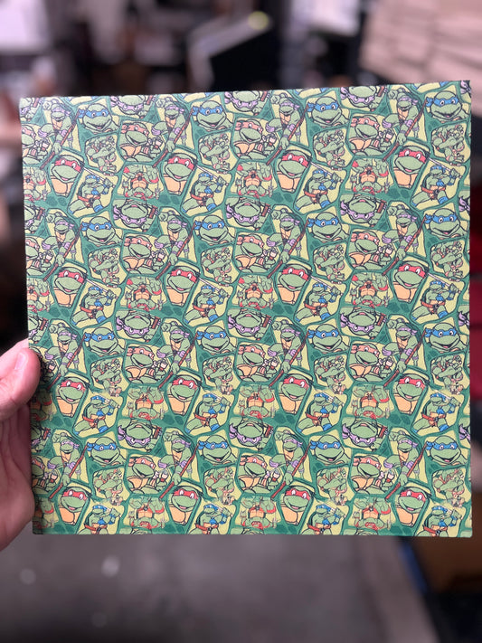Double Sided Ninja Turtles 12x12
