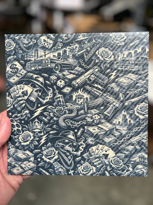 Tan Gambler Carbon Fiber 8x8