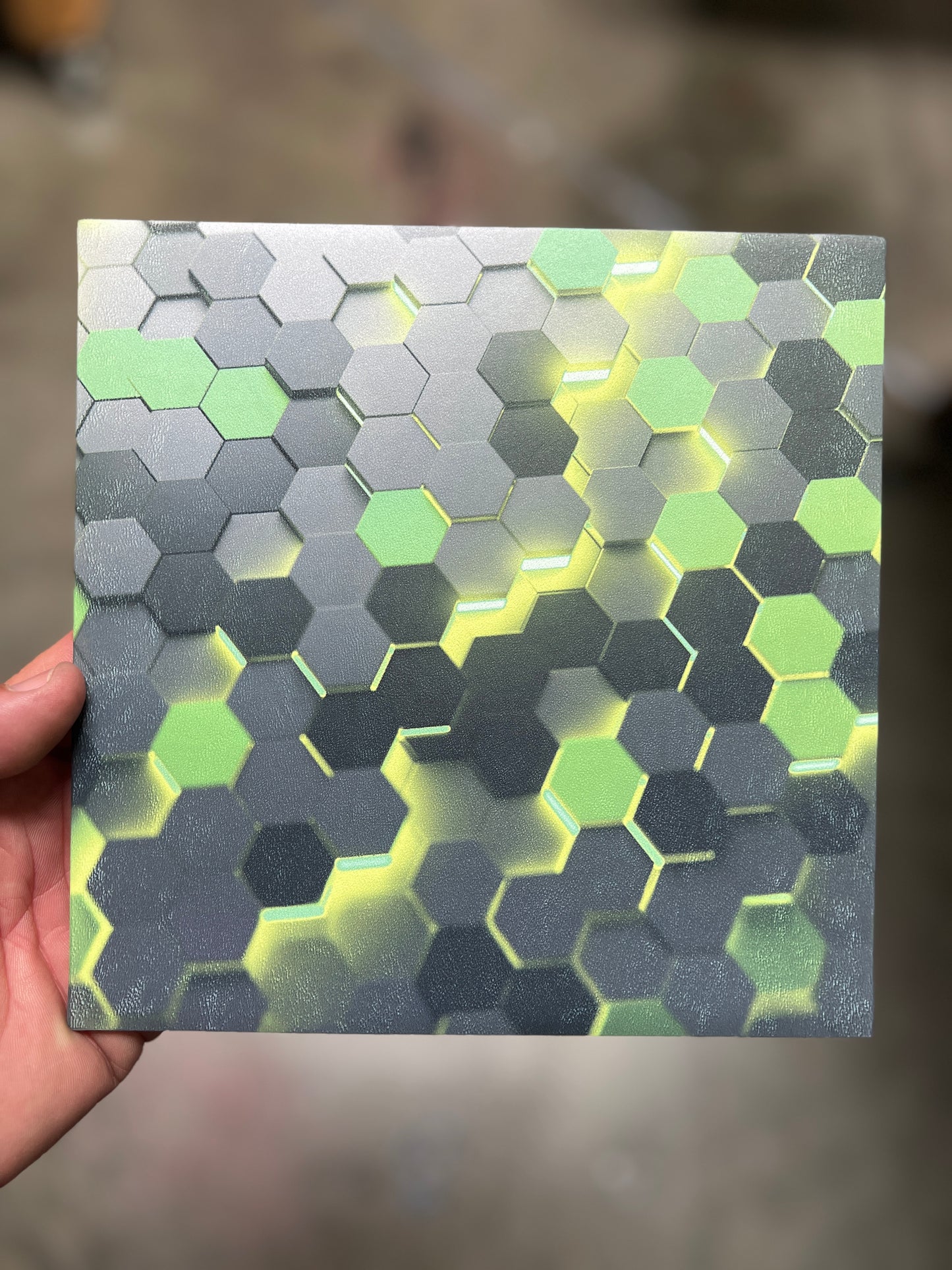 Green Active Large Hex 8x8