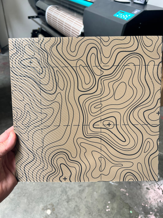 FDE Carbon Fiber Topo 12x12