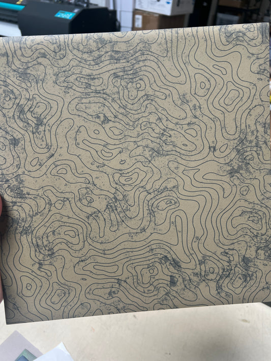 FDE Grunge Topo 12x12