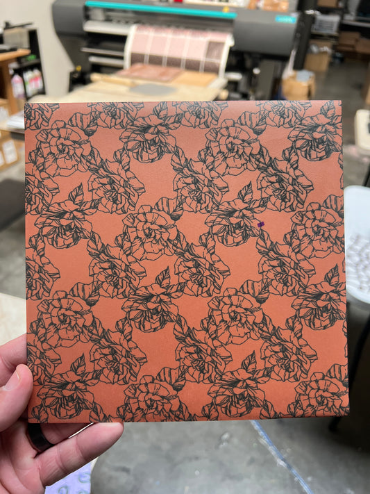 Metallic Roses 8x8 (couple spots)
