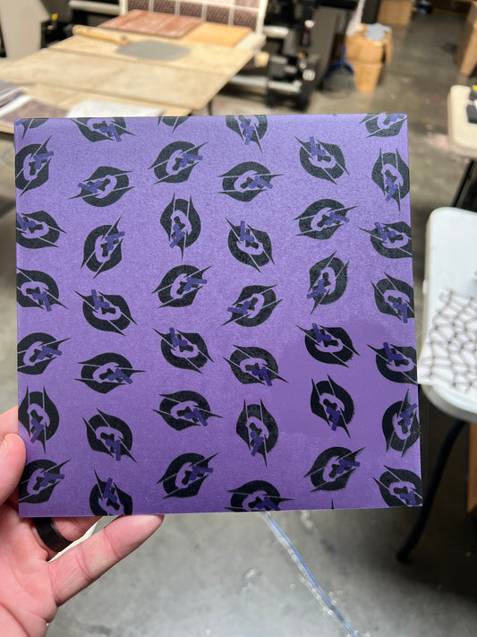 Purple Metallic Guns 8x8 (some slight fading)
