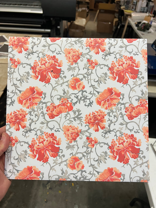 Blossom Bloom 12x12 (has a black mark on upper left hand side)