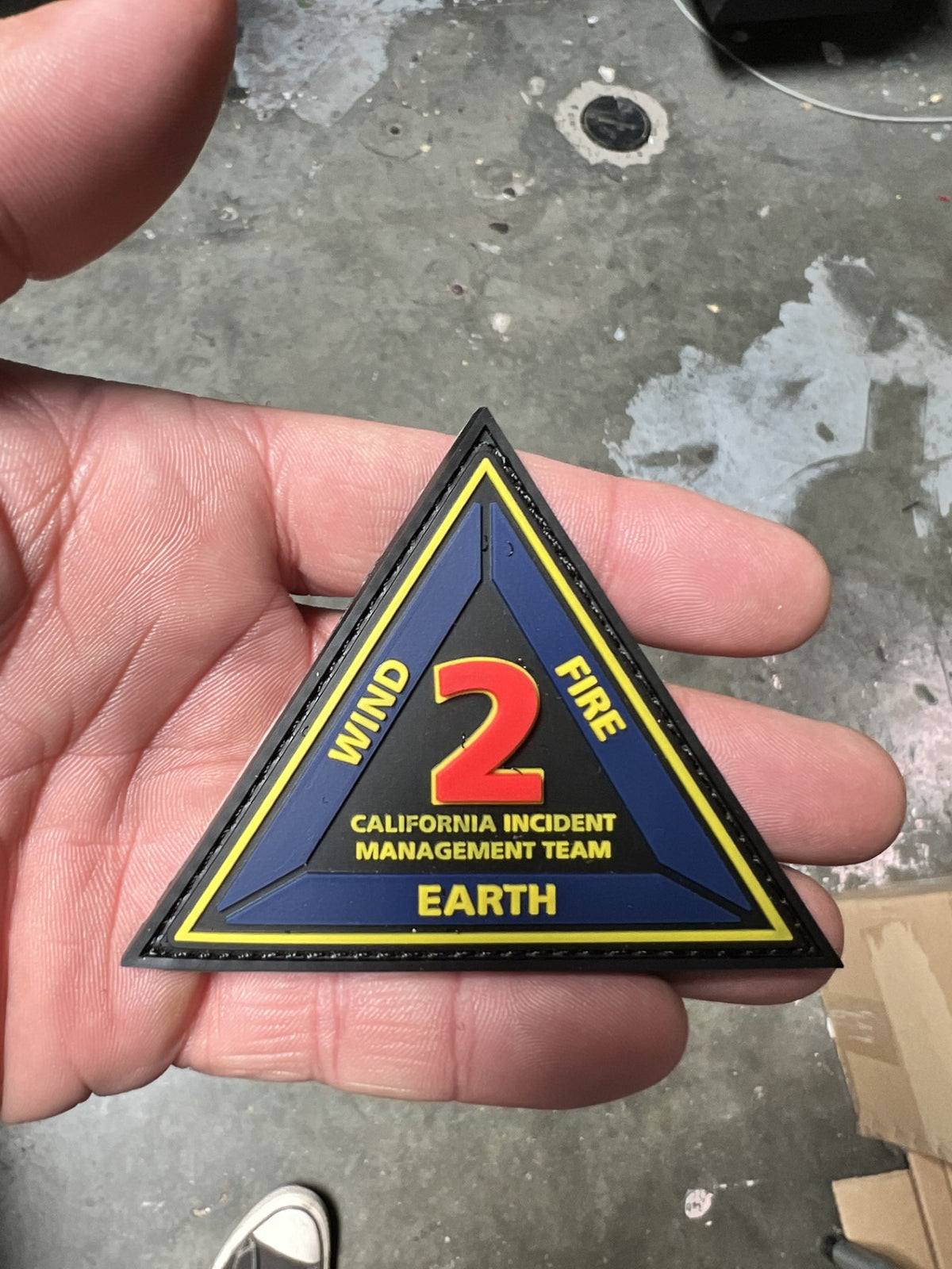 Incident Management Team 2 PVC Patch with velcro backing
