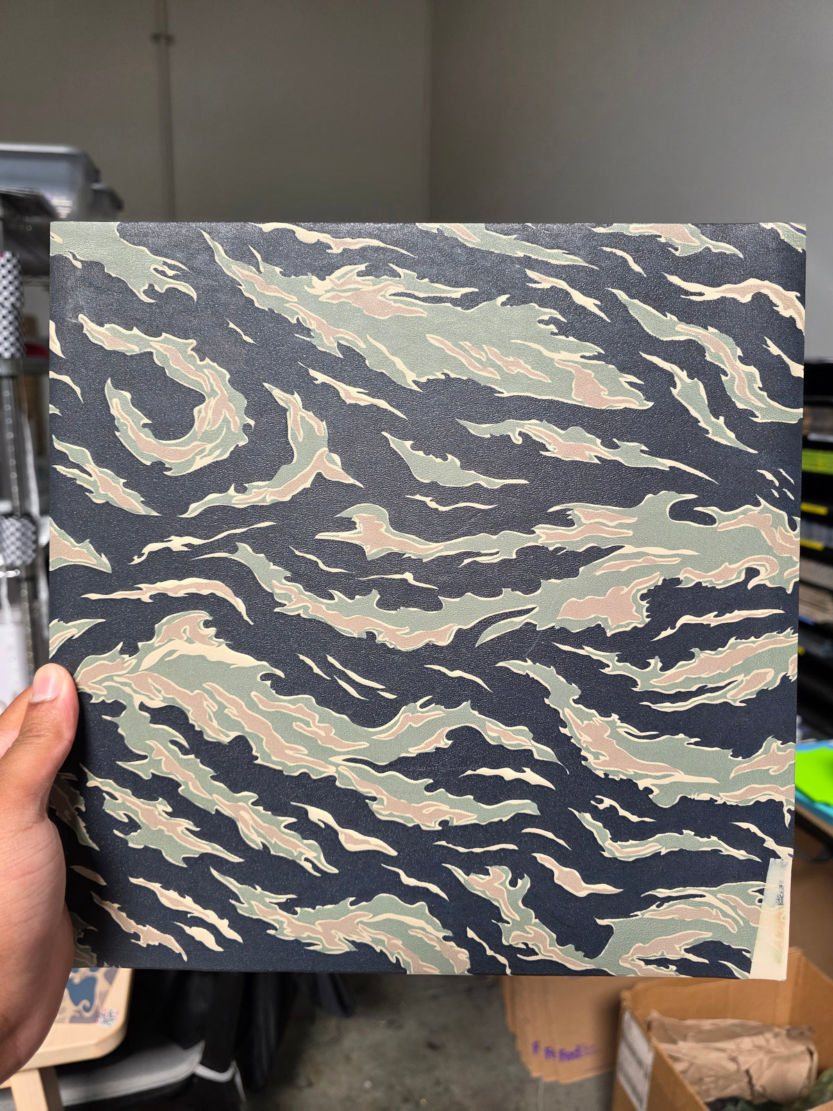 Tiger stripe (Tape mark in corner)