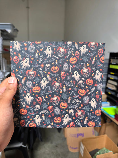 Halloween print double sided (slightly warped)