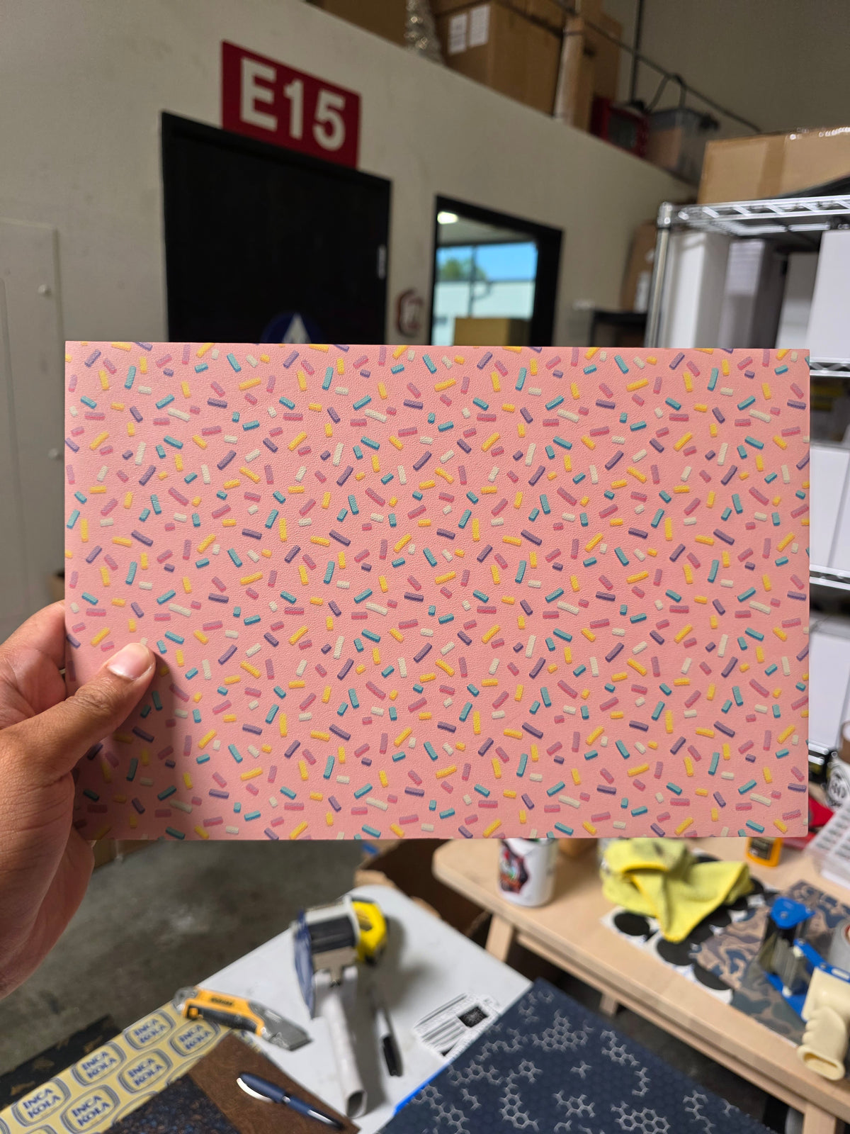 Donut Sprinkles on Tan