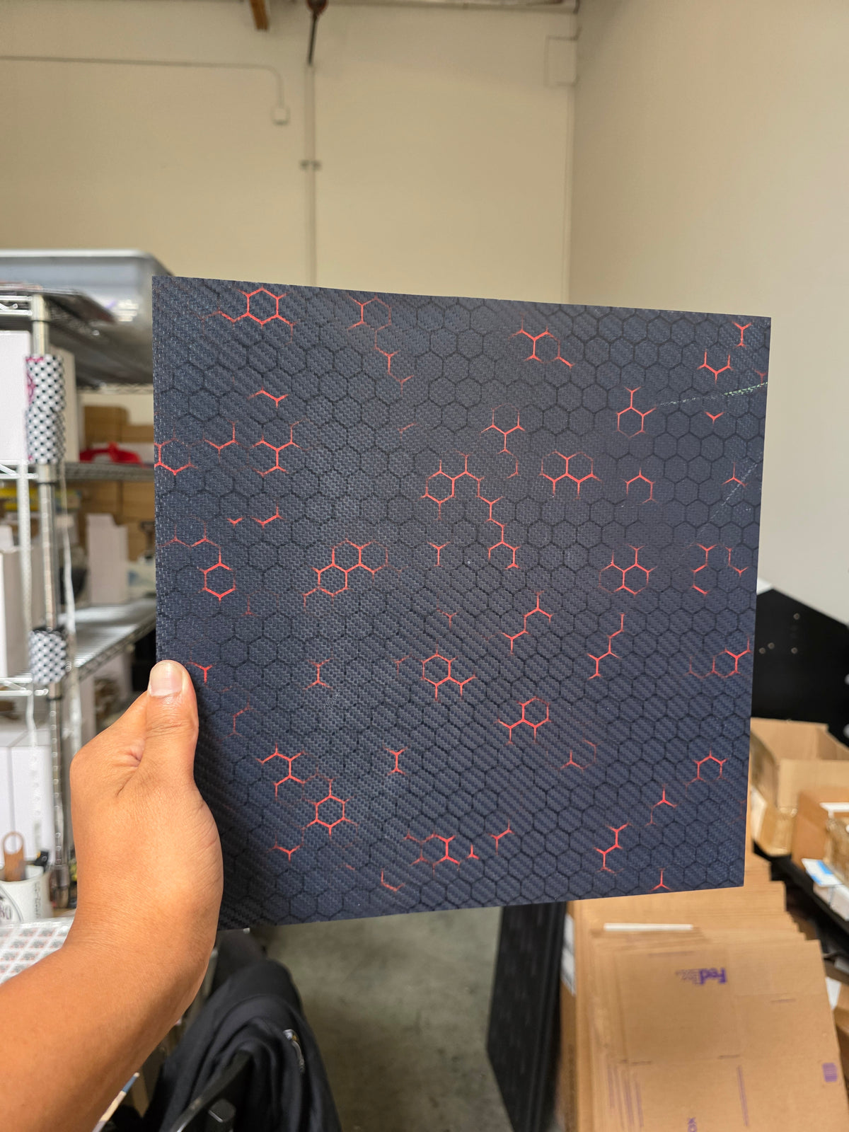 Red Hex (slight fade and scratch on print)