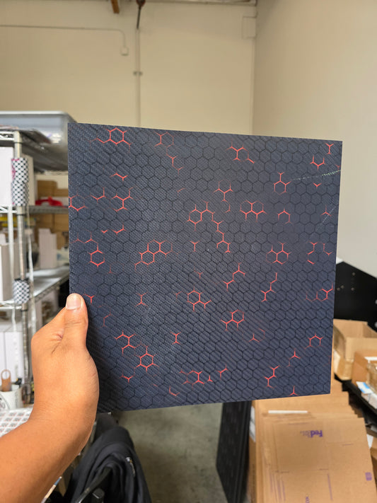 Red Hex (slight fade and scratch on print)