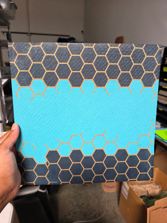 Hex pattern on grey (Faded image)