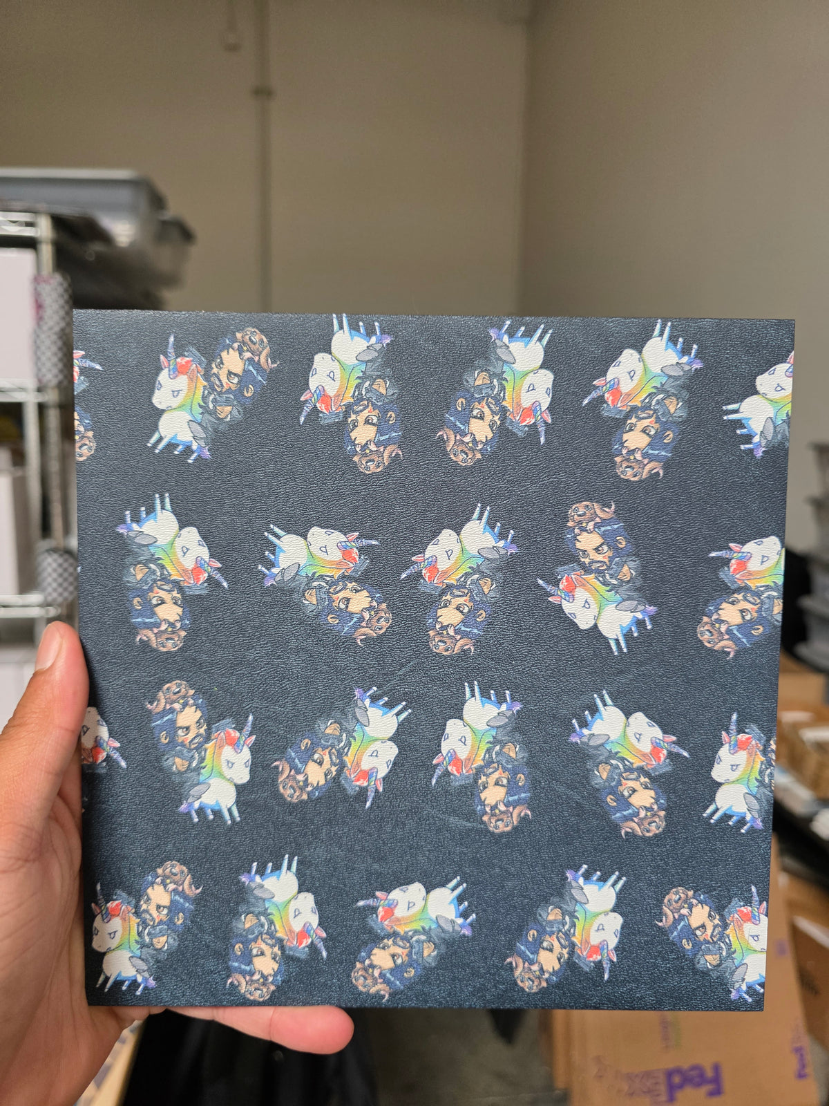 John wick on unicorn (slightly faded edges)