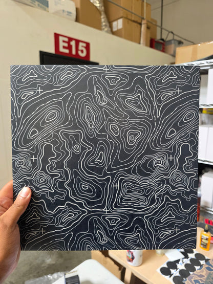 Grey Topo double sided print
