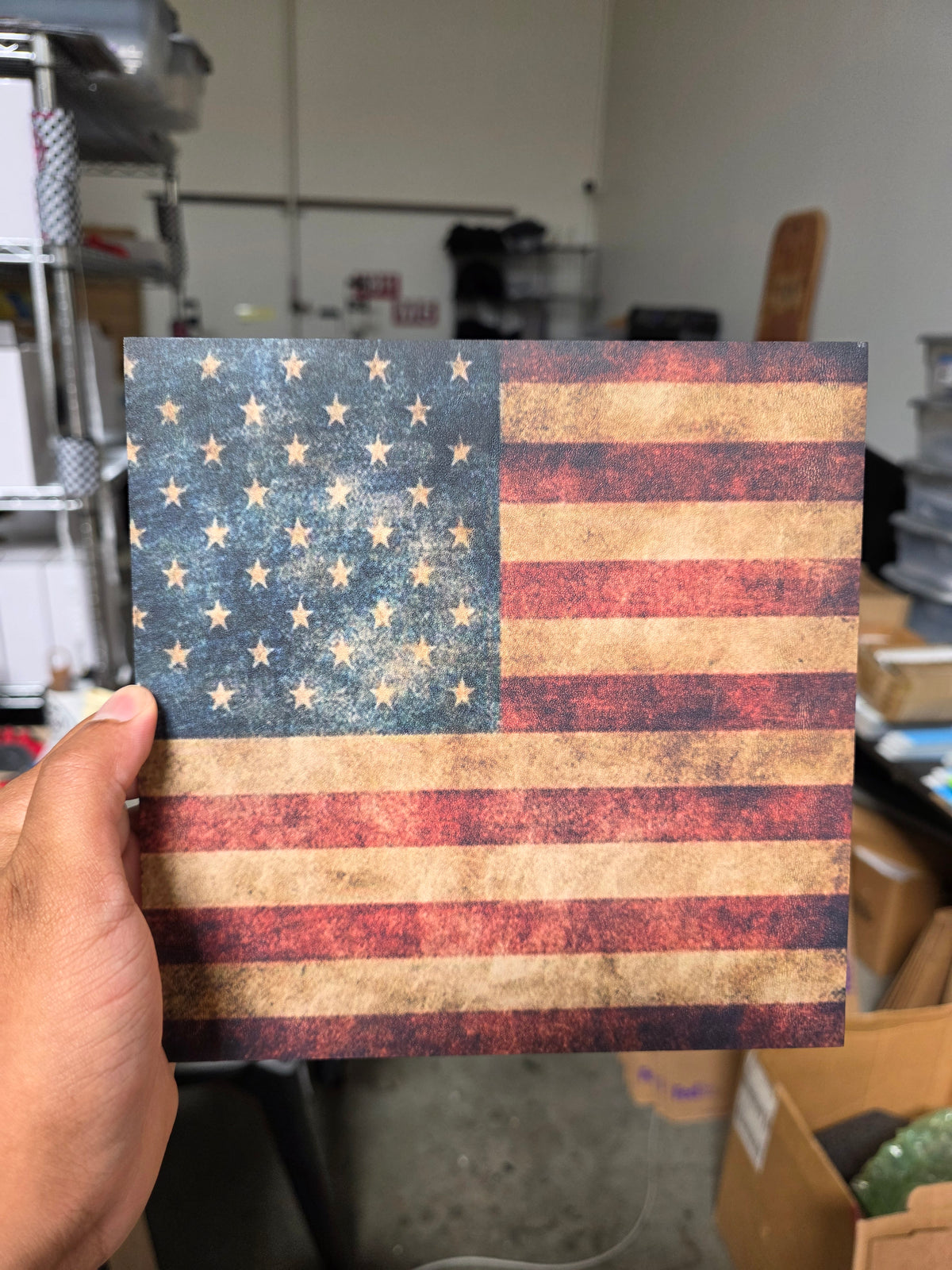 Worn ol glory flag