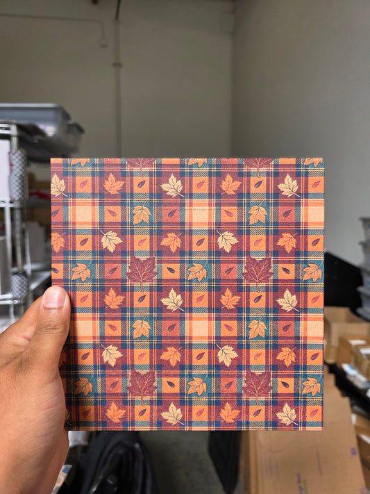 Autumn print double sided