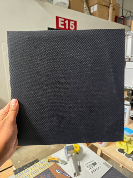 Black on Police Blue (slightly warped)