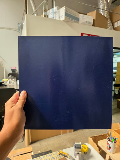 Black on Police Blue (slight fade on the edges)