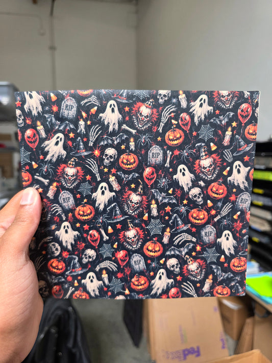 Halloween print double sided (slightly warped)