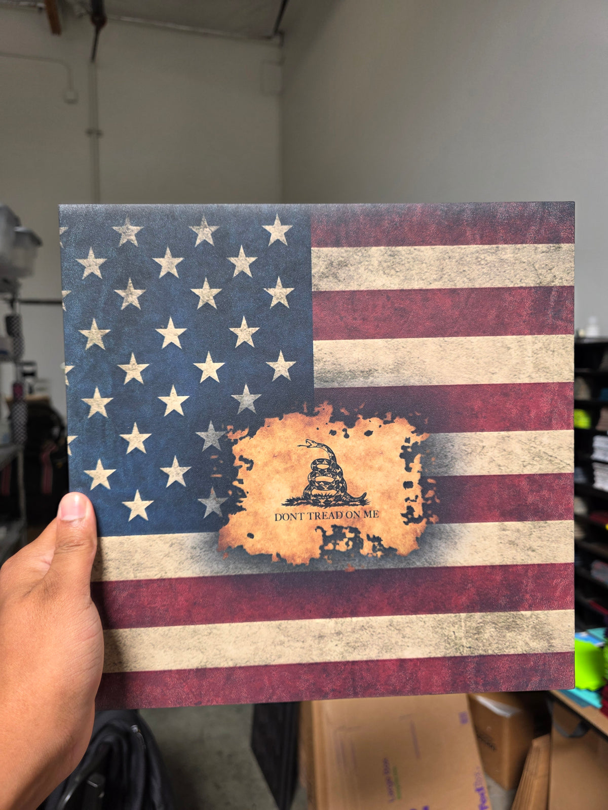 DTOM flag (slightly faded on edges)