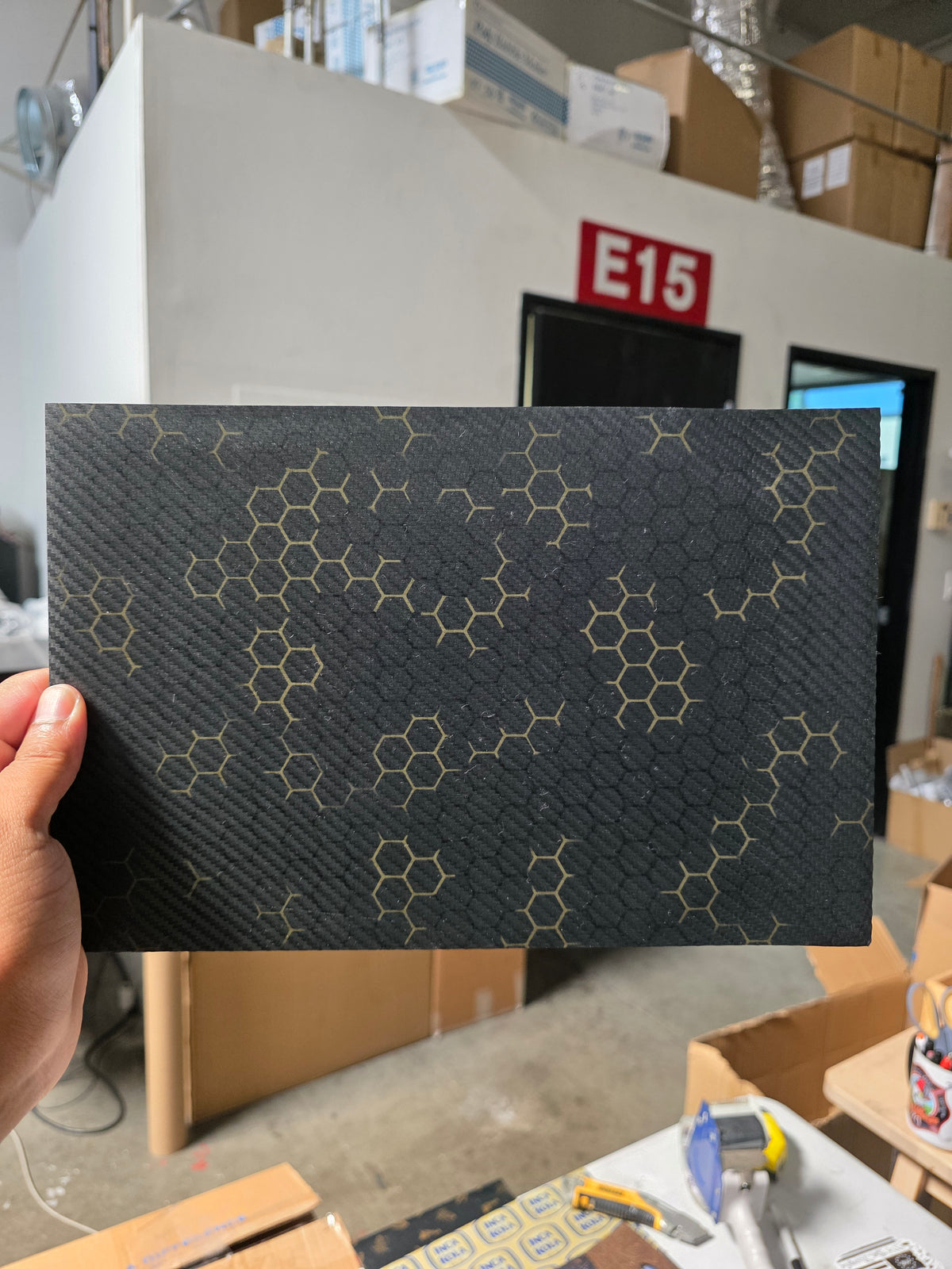 OD Green Hex (Overpressed edge)