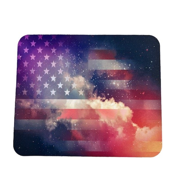 American flag cloud mouse pad
