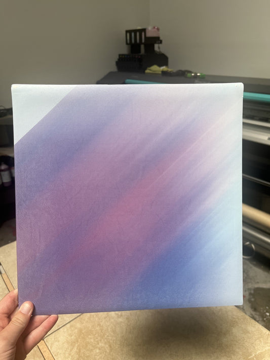 Blue and Purple Grading 12x12