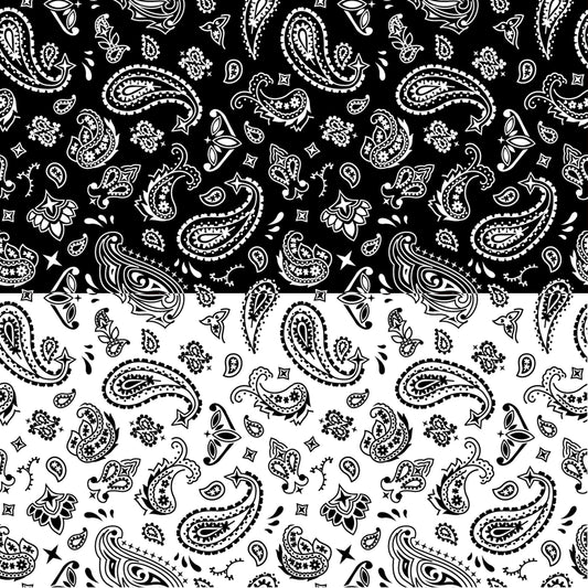 Black and White Bandana
